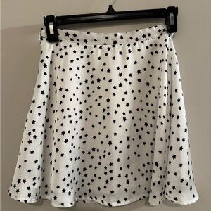 Starry Black and White Women's Skirt